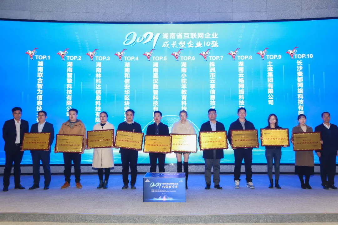 喜报！林科达荣获“2021年湖南省互联网最具成长型企业10强”